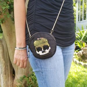 Black Steve Madden Sugar Skull Cross Body